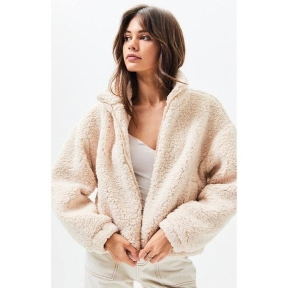 PacSun Jackets & Blazers - Light Tan Sherpa Jacket